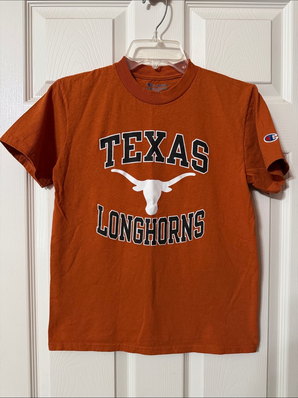 Kids Size YM 7/8 Champion Texas Longhorns Short-Sleeve Tee